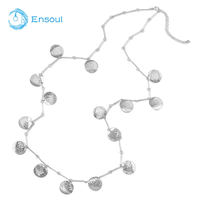 Ensoul новый дизайн продукта красивая цепочка подвесное ожерелье из железной цепи с
