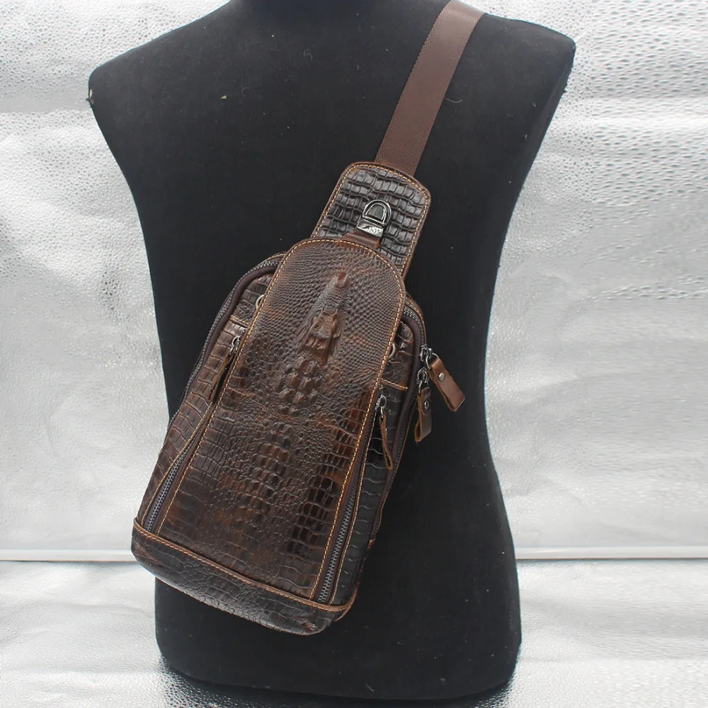 Мужская сумка мессенджер из натуральной кожи повседневная воловьей с текстурой