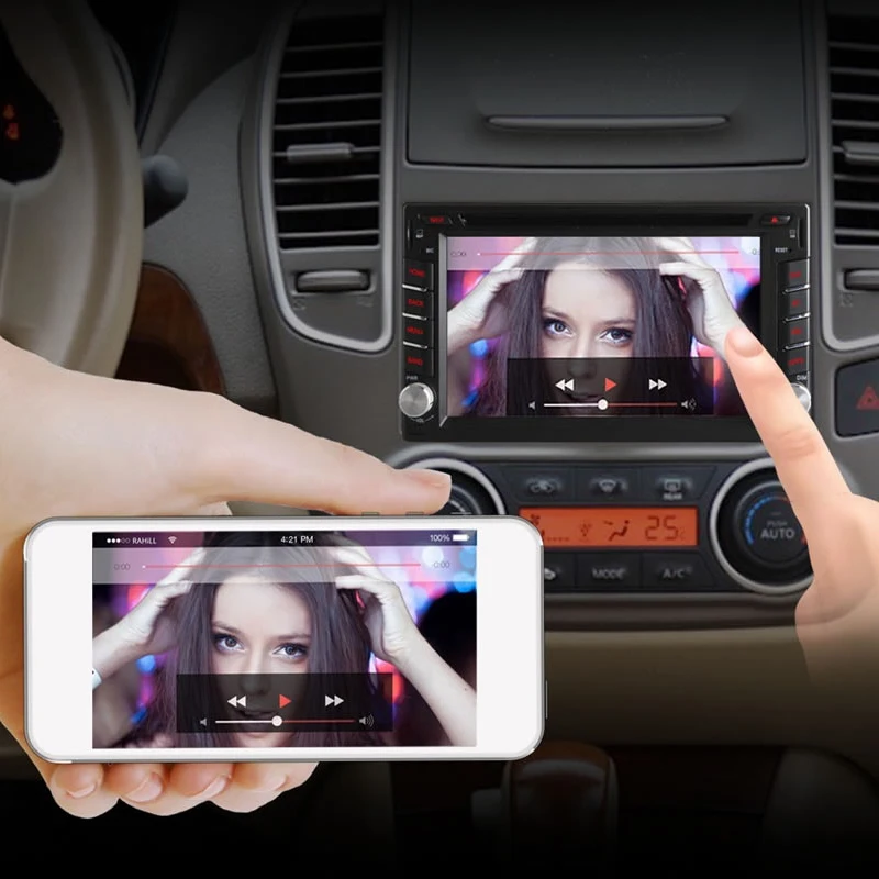 Универсальный 2 DIN dvd-плеер Радио Android 6.0 GPS навигации 4 ядра Двойной Дин Мультимедиа