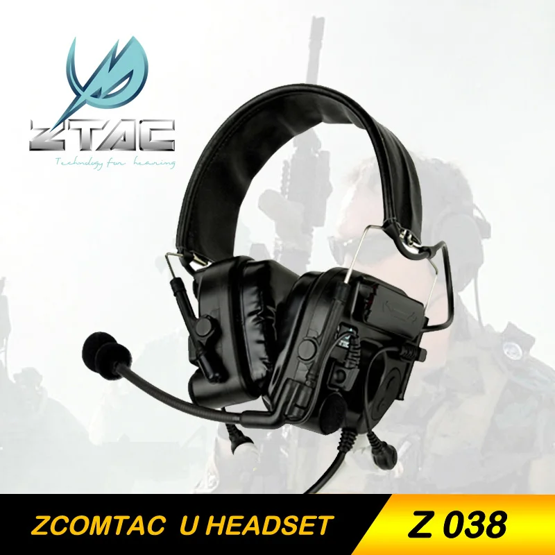 Z-TAC наушники Element z tactical Comtac 4 с шумоподавлением Airsoftsports тактическая гарнитура Военная охотничья тактическая гарнитура - Цвет: BK