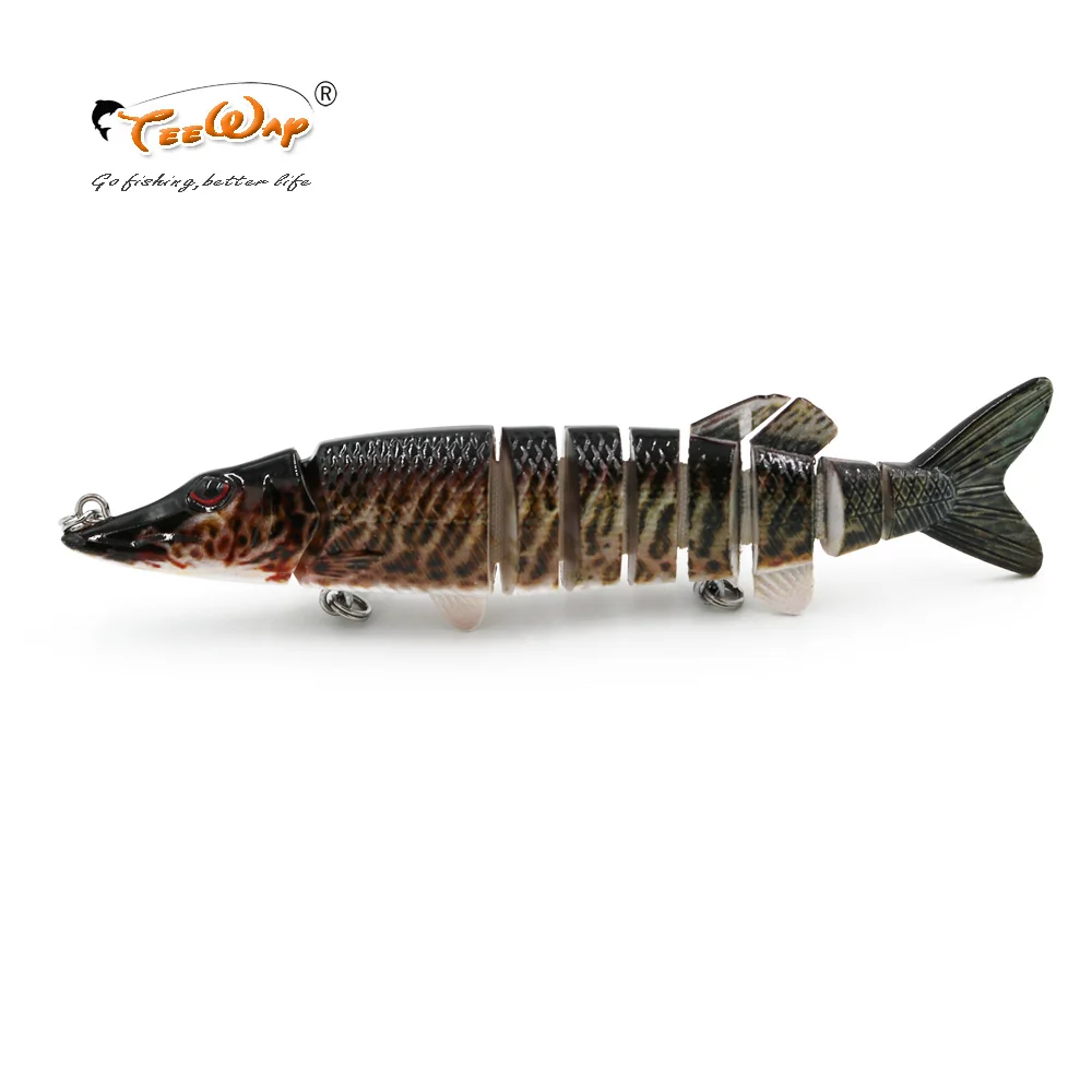 Реалистичные рыболовные приманки Muskie 8-сегментная свимбейт кренкбейт жесткая