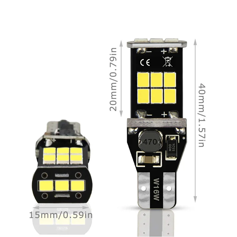 OXILAM 2x W16W светодиодный Canbus T15 921 912 задний фонарь заднего хода для Honda Civic купе 2006 2011