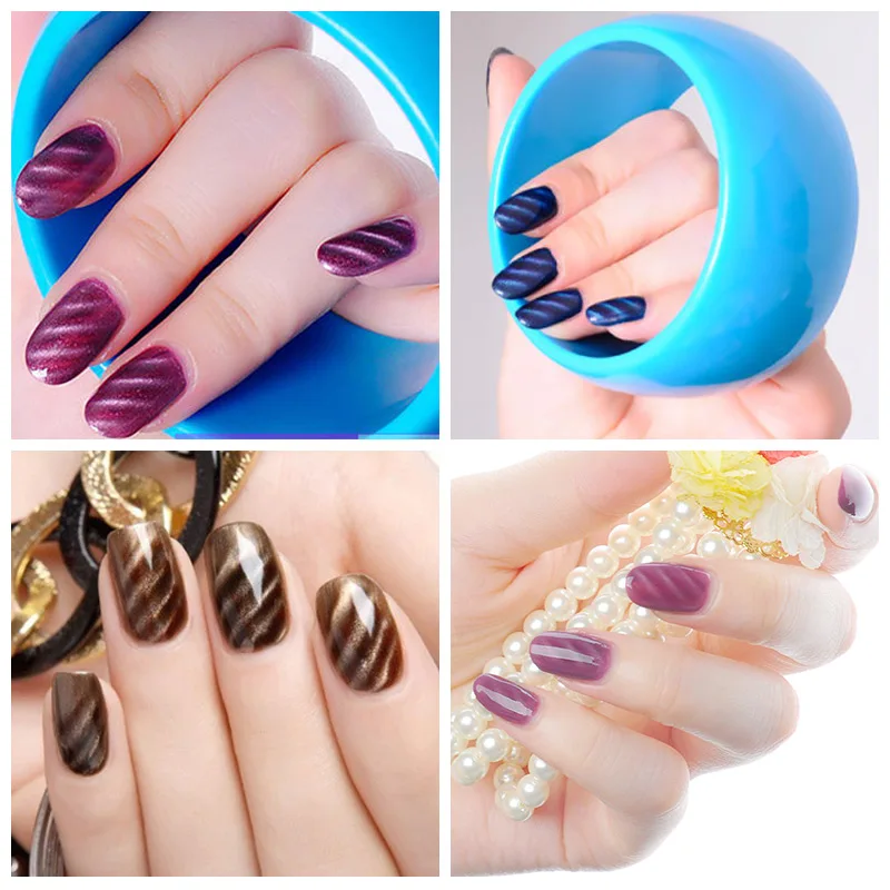 Ellwings 6 мл Магнитный Гель-лак с эффектом &quotкошачий глаз&quot Светодиодный УФ