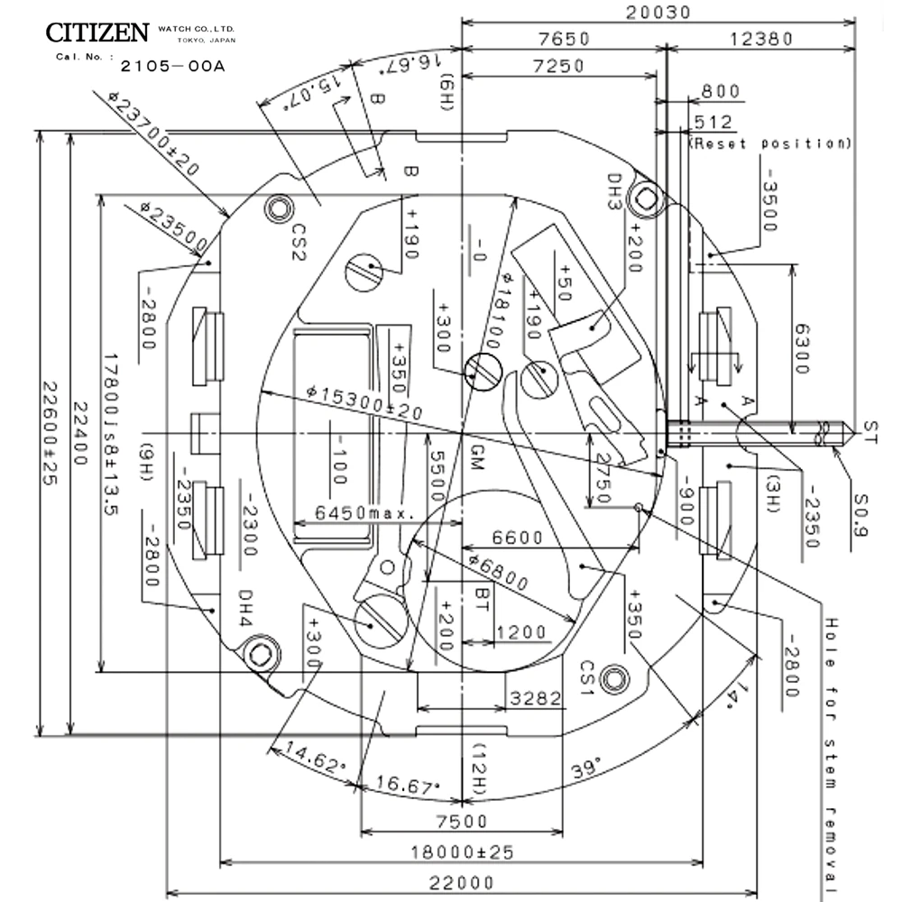 2105 MIYOTA 10 1/2 3 кварцевые часы с аккумулятором калибра MO1014A|Мужские механические