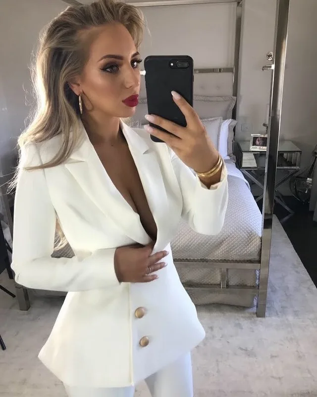 Комплект из 2 предметов с длинными рукавами высокого качества для знаменитостей