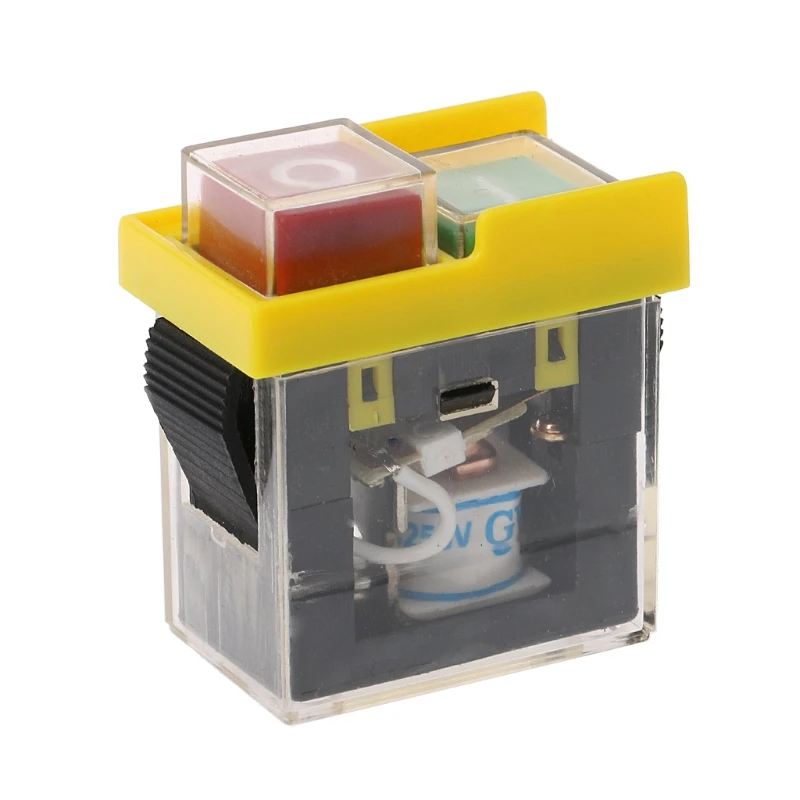AC 250V 6A Waterproof Electromagnetic Pushbutton Machine Saw Cutter Drill On Off 53x48mm Button Safety Switch | Инструменты