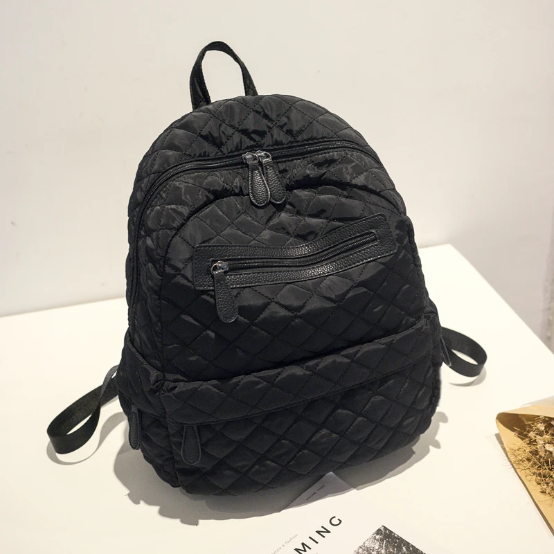 Mochilas mujer женские школьные рюкзаки с ромбовидной решеткой для девочек-подростков, модный рюкзак, дизайнерский бренд