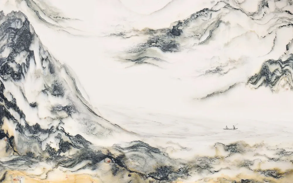 Современные художественные концепции горы 3D занавески для спальни фото