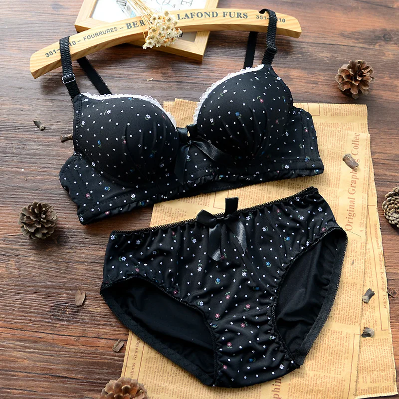 Женский бюстгальтер набор бесшовный хлопковый комплект удобного нижнего белья с