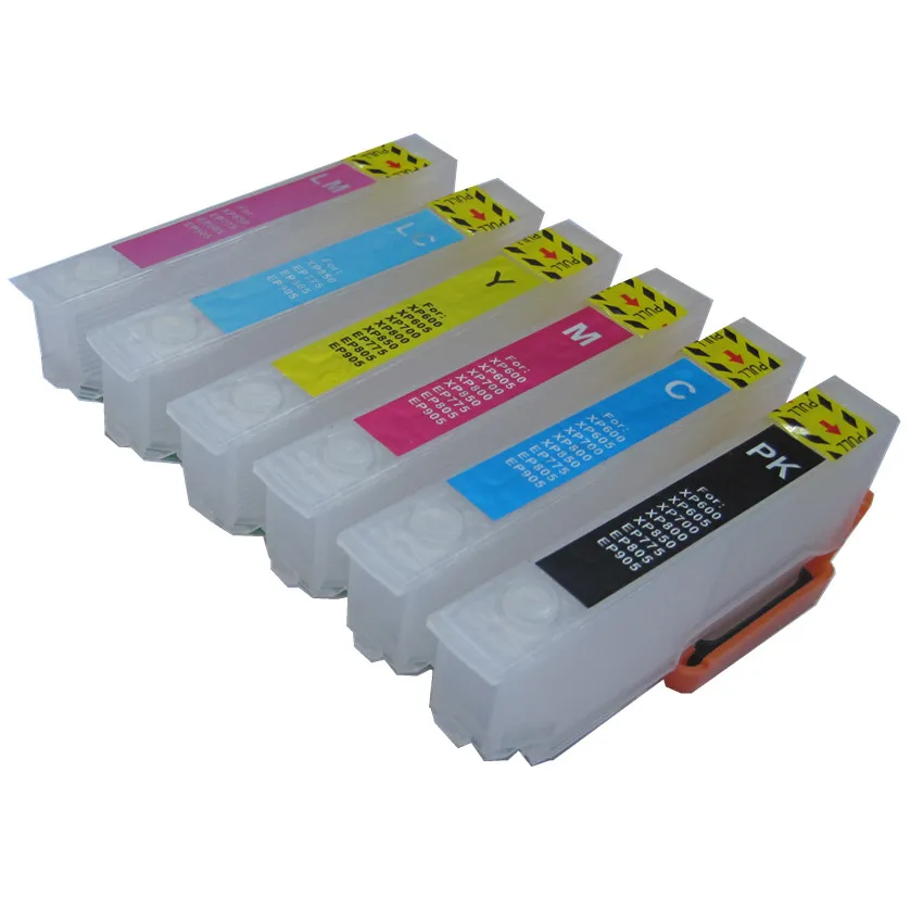 

BLOOM IC6CL80 L ICBK80l IC80 refillable ink cartridge for EPSON EP-707A EP-977A3 EP-807AW EP-807AB EP-807AR EP-907F EP-777A