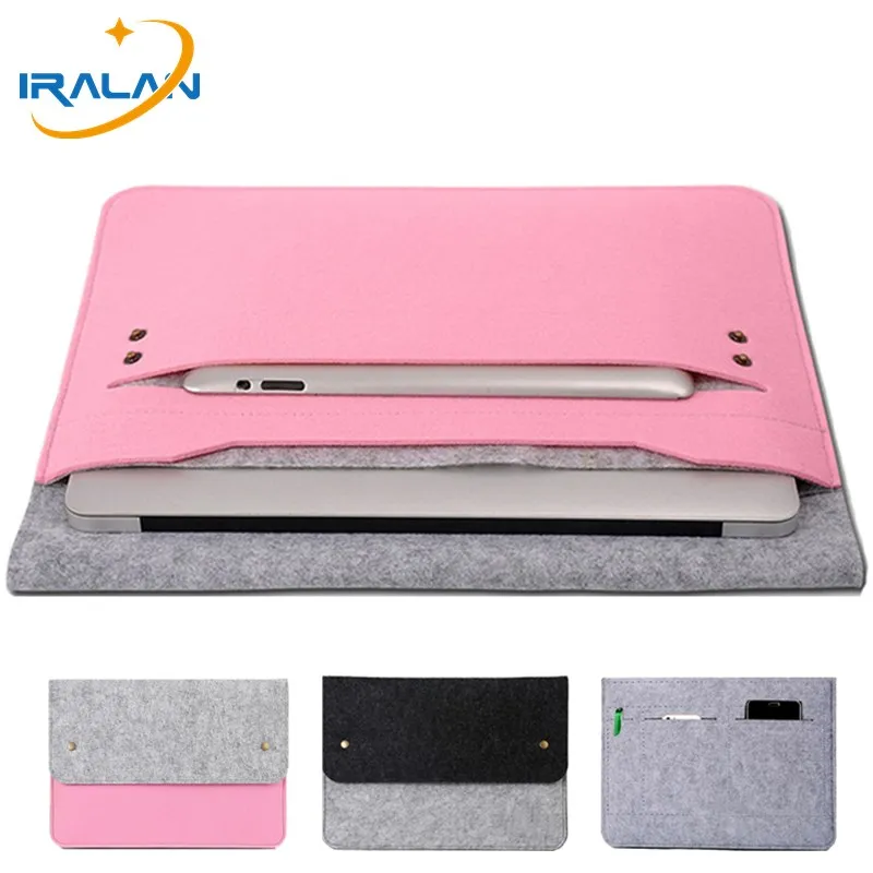 2019 новая шерстяная войлочная сумка для ноутбука Macbook air 13 Pro Retina 12 15 чехол Xiaomi Dell Hp
