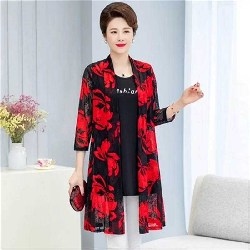 2020 летние туфли для мамы одежда защиты от солнца женщин длинные кружевные с