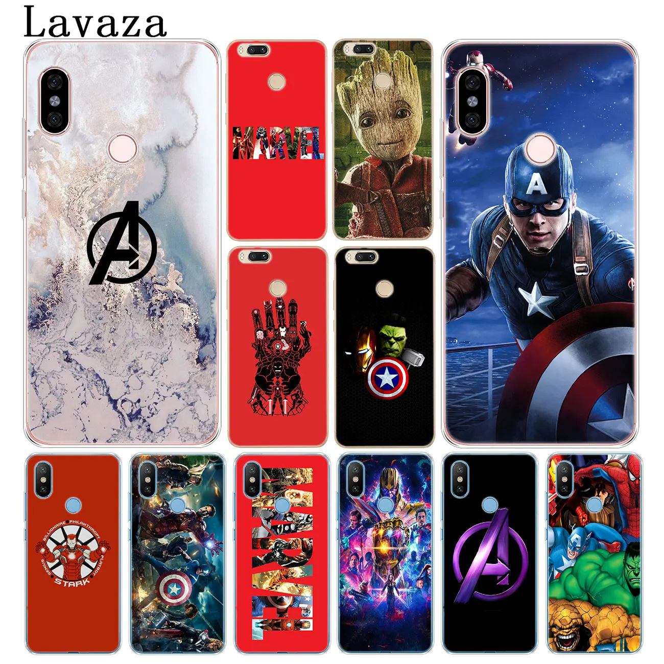 Твердый чехол для телефона Lavaza Marvel Avengers Endgame с логотипом Thanos Xiaomi Redmi K20 8A 7A 6A Note 8 8T 7 5