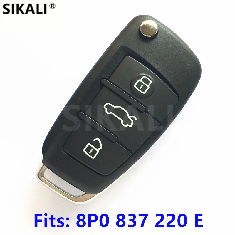 Дистанционный ключ для Audi 8P0837220E / 8P0 837 220 E Car A3 S3 A4 S4 TT 315 МГц с чипом ID48 2005-2013 |