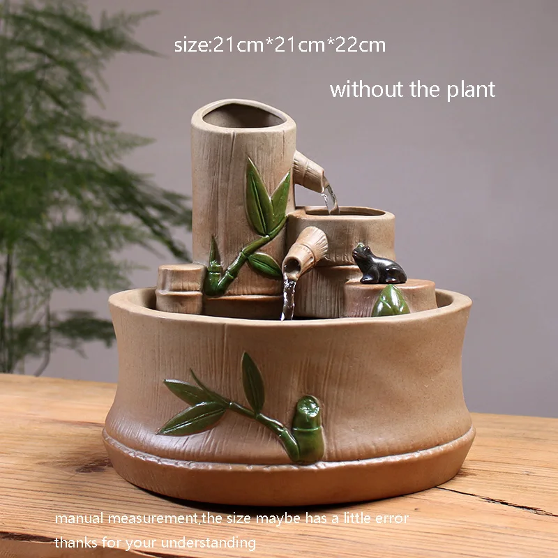 Креативный водяной фонтан 110 В-240 В керамический маленький аквариум фэн-шуй