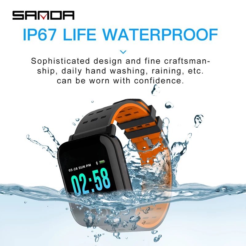 SANDA A6 Smart Watch With Touch Screen Smartwatch | Наручные часы