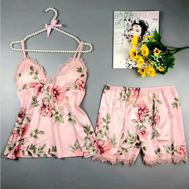 Пижамный комплект из 2 предметов с принтом одежда для сна шорты Ночная домашняя