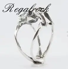 Regalrock милый 3D тигр череп зуб Клюква сабля Wulf La Brea Смола косточки смайлик кольцо|tiger