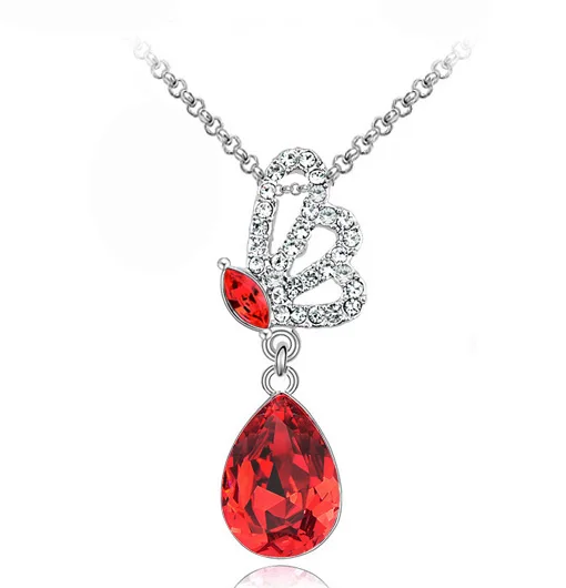 Женское ожерелье с подвеской в виде бабочки и крыла ангела|accessories brand|accessories