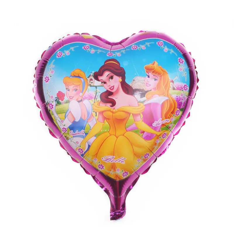 Figure balloon TSZWJ Новинка 18-дюймовые принцессы из мультфильма для девочек; серия алюминиевый шар праздничное украшение для вечеринки, свадьбы, декоративный шар - Цвет: Figure balloon