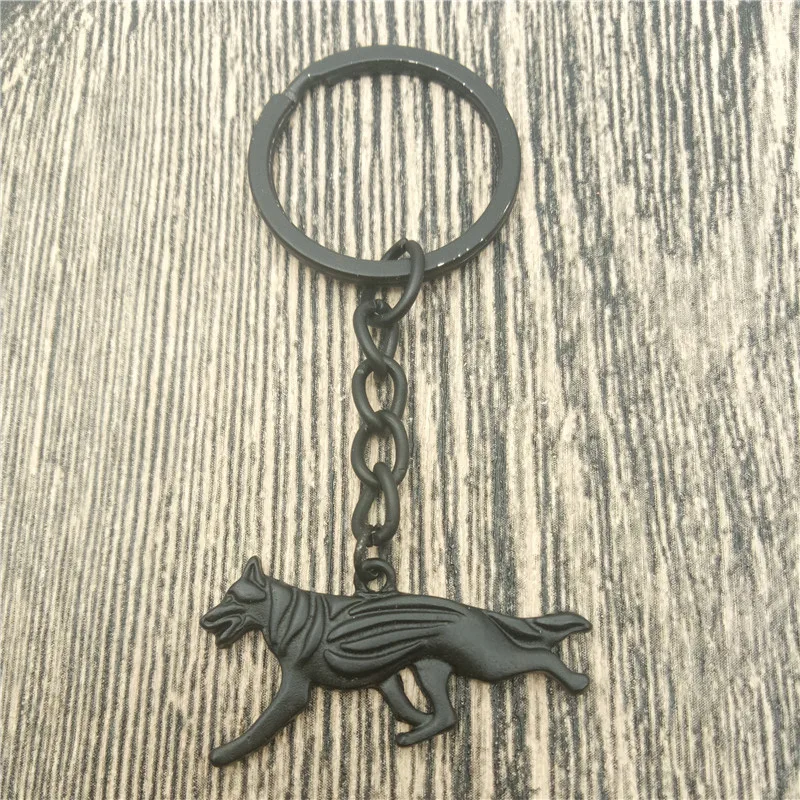 Брелок для ключей мужчин и женщин Модная бижутерия в виде немецкой овчарки собак