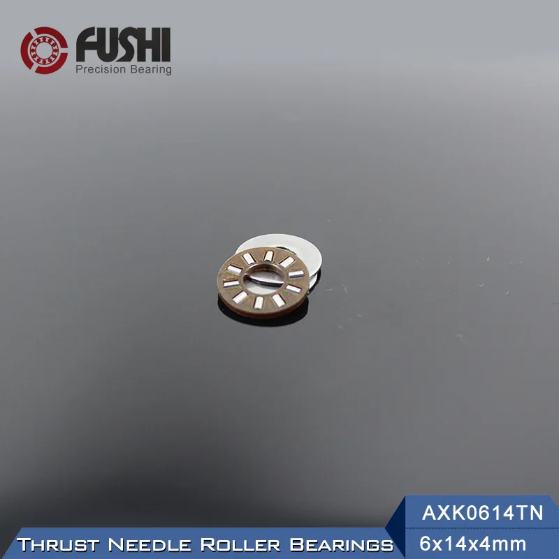 Упорный игольчатый роликовый подшипник AXK0614TN + 2AS с двумя шайбами AS0614 6*14*4 мм (10 шт.)