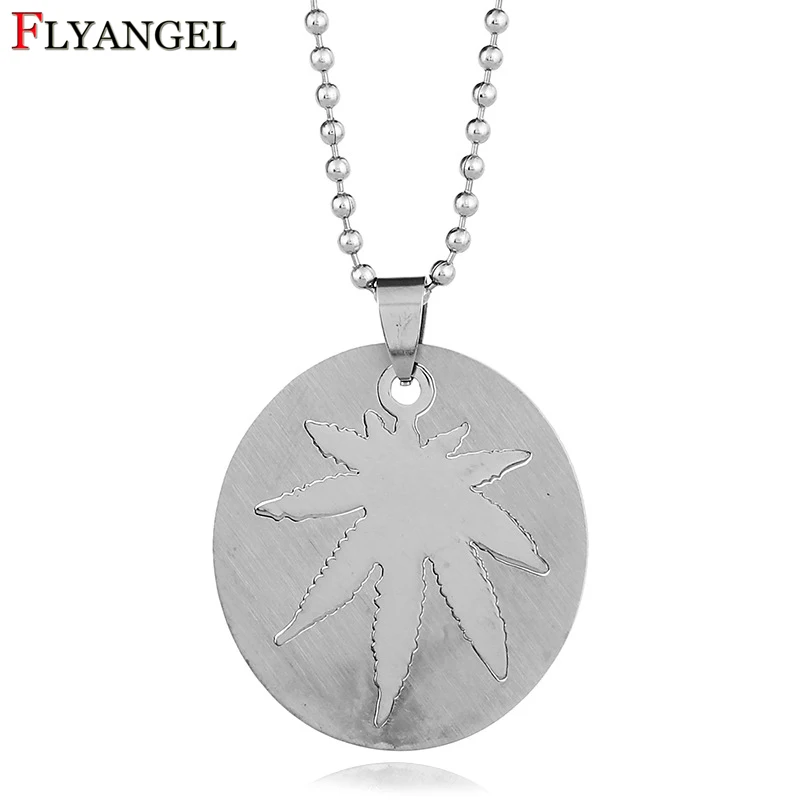 Винтажная подвеска в виде кленового листа серебряного цвета длинная цепочка