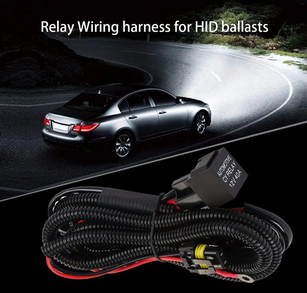 Автомобильный комплект Rouxit xenon проводной HID harenss H1 H3 9005 9006 HB3 HB4 880 H11 H7 HID релейный жгут проводки комплект для мотоцикла 12 в 35 Вт/55 Вт