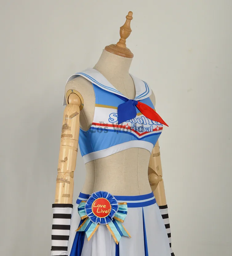 Милый! Солнечный свет! Aqours Watanabe You Cheerleaders костюм моряка платье униформа наряд