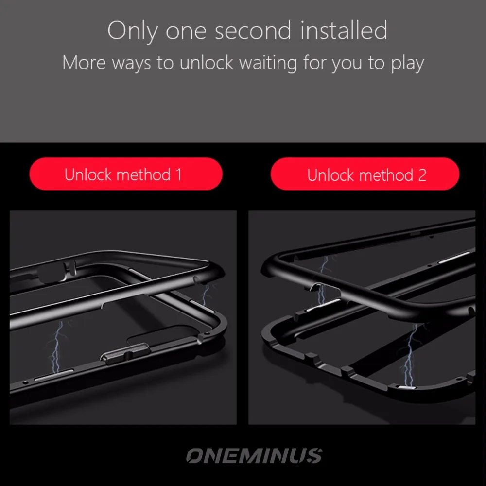 Магнитный адсорбционный металлический чехол для iphone 6 6s 7 8 роскошный из