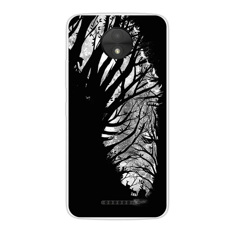 Силиконовый чехол для телефона Motorola Moto C из мягкого ТПУ 5 0 дюйма прозрачный с