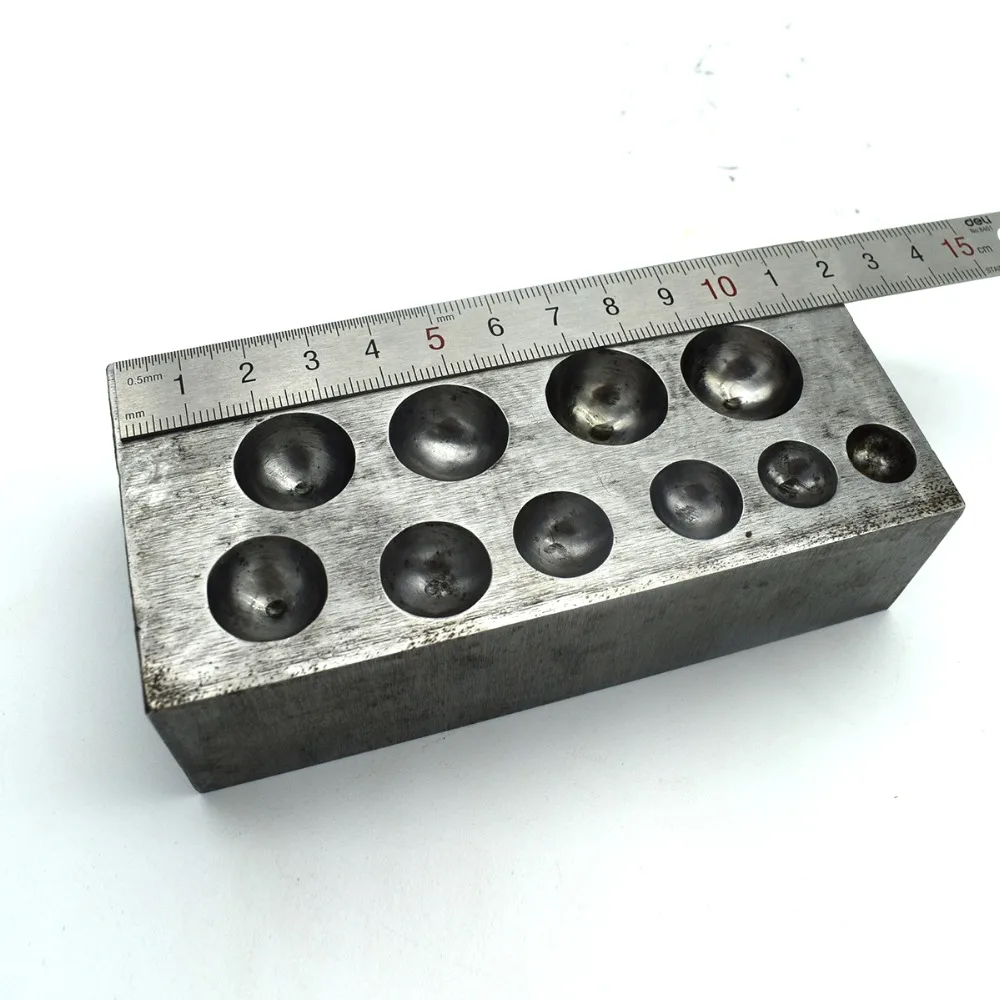 Metal Steel Dapping Block Jewelry Shaping Forming Doming Tool | Украшения и аксессуары