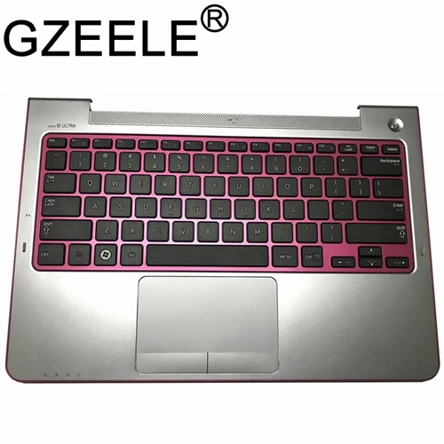 Розовый GZEELE Упор для рук верхний чехол для samsung 530U3B 530U3C 535U3C NP530U3B NP530U3C NP535U3C 540U3C 532U3C клавиатура ободок touchpad - Цвет: Розовый