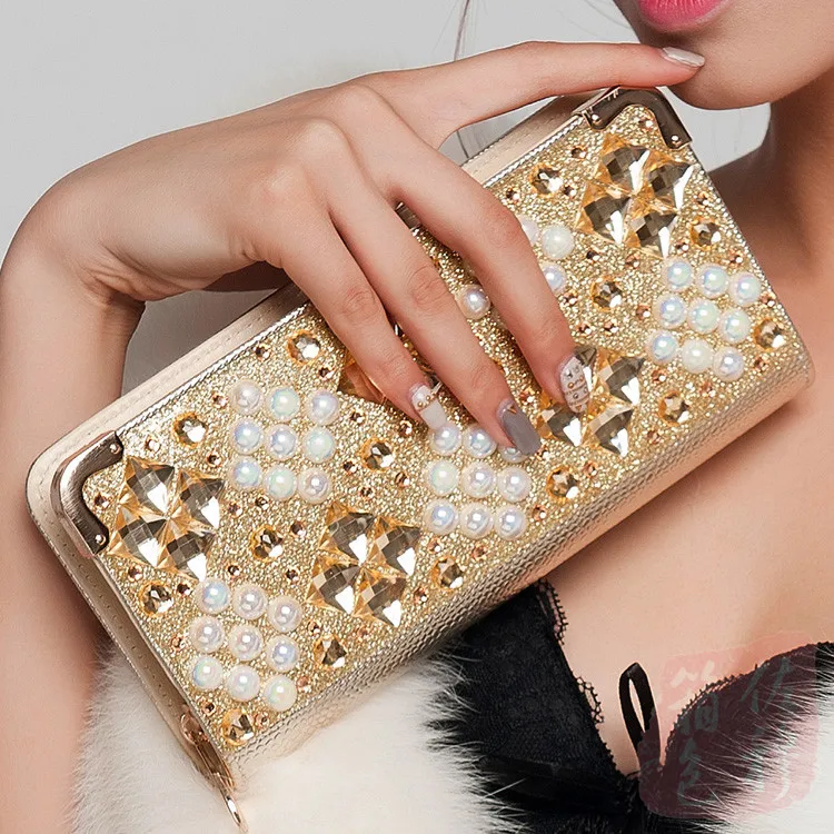 Новая женская Повседневная Сумка-клатч с длинной молнией вечерняя сумка-клатч из