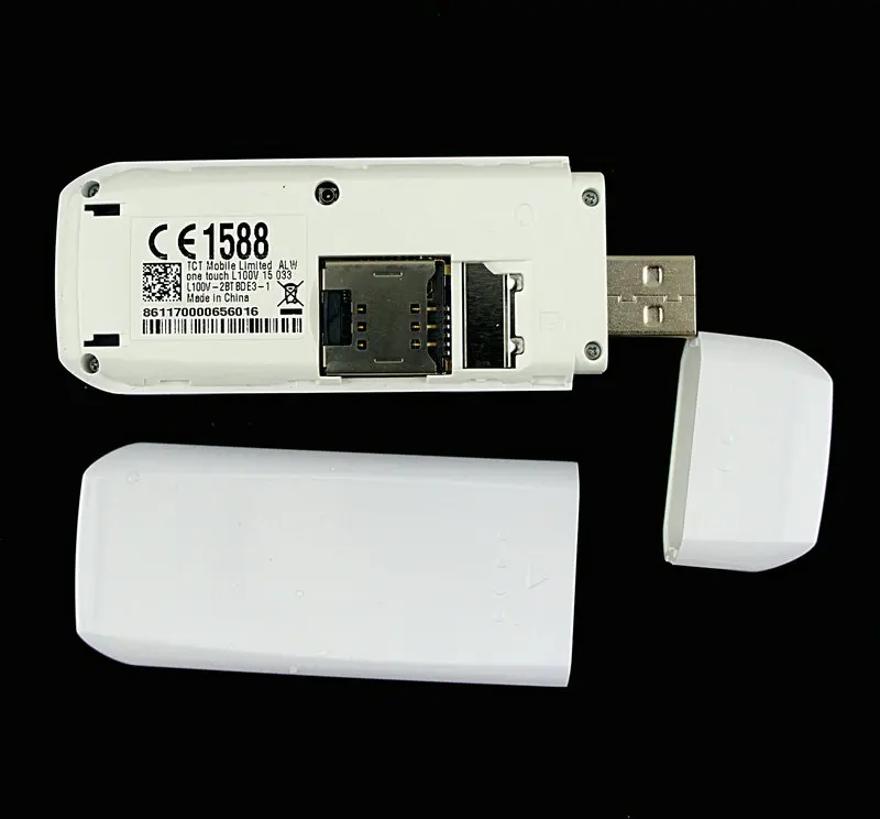 Разблокированный б/у Alcatel L100 100 Мбит/с 4g модем промышленный ключ ethernet Модем sim