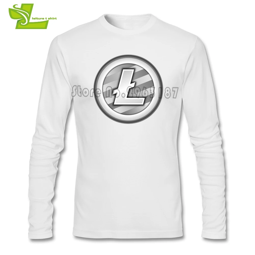 Litecoin футболка для подростков последняя модель классная свободная тренировок