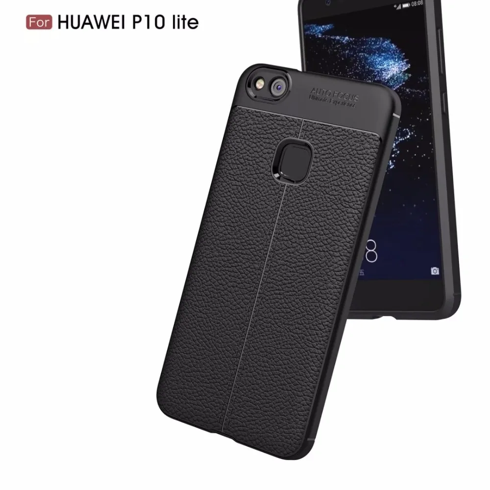 Мягкий бампер для huawei p10 lite чехол из ТПУ силикона противоударный дерматоглифный