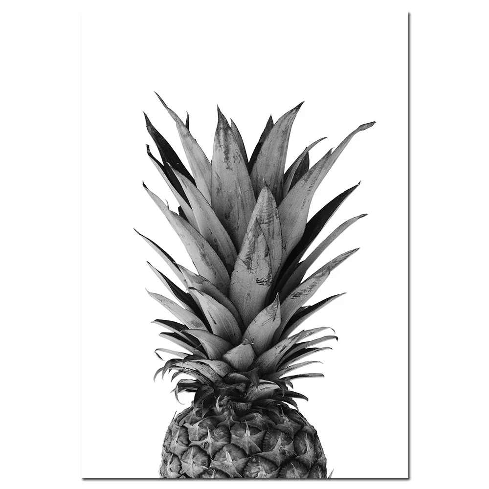 

Pineapple Wall Art Canvas Posters Prints Nordic Love Quote Paintings Black White Wall Picture for Living Room
