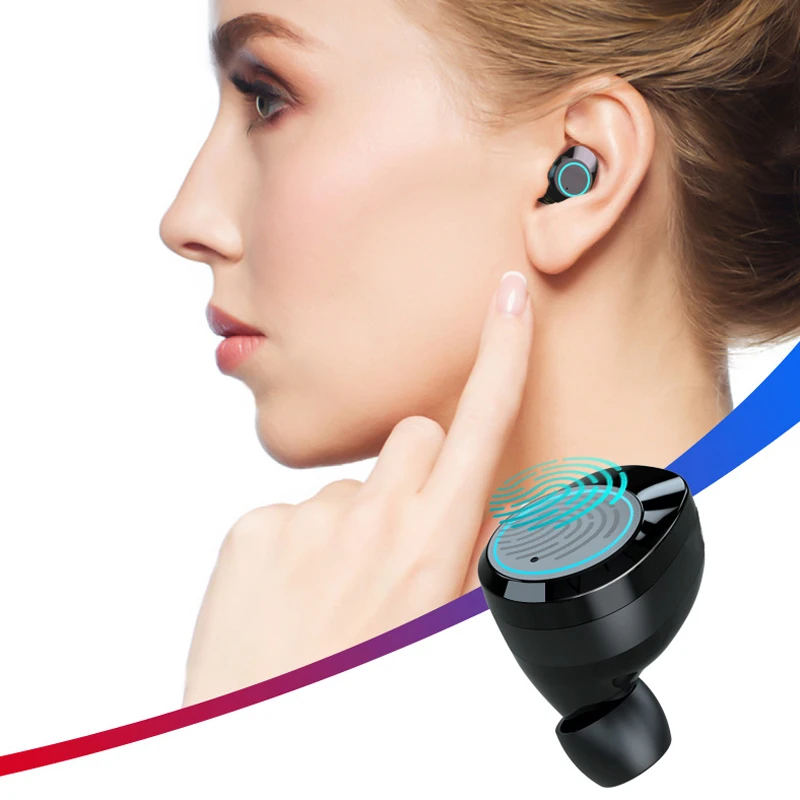 Беспроводные наушники 5 0 Bluetooth гарнитуры TWS стерео сенсорный ключ Handsfree видео игры