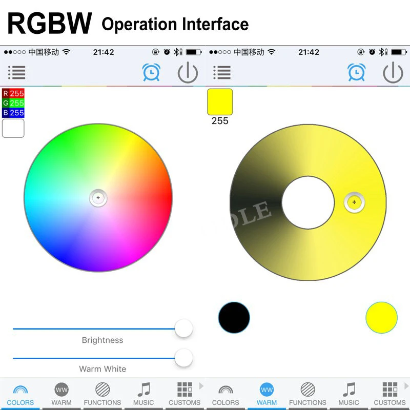 16 миллионов цветов Wifi RGB/RGBW светодиодный контроллер смартфон управление музыкой