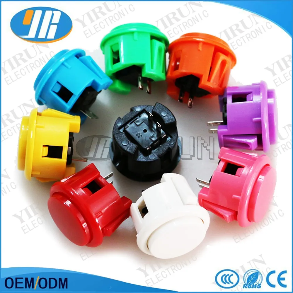 100pcs free shipping 30mm cassette button arcade game machine Fighting KOF animation frame | Спорт и развлечения