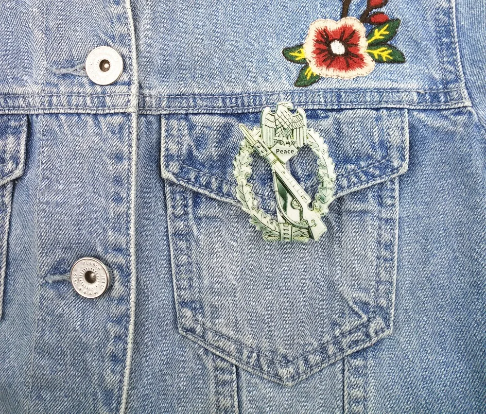 Второй мировой войны немецкий y акриловый значок творческая Одежда брошь