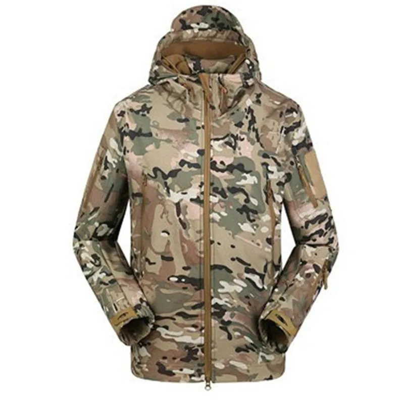 Camouflage WEST BIKING, Мужская штормовка для велоспорта, осенняя, зимняя, теплая, утолщенная, длинный рукав, пуховик, для улицы, для выживания, защита от пыли, ветрозащитная куртка - Цвет: Camouflage