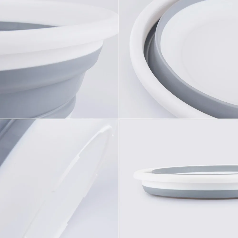 Моечное ведро креативное пластиковое складное портативное кухонное для ванной