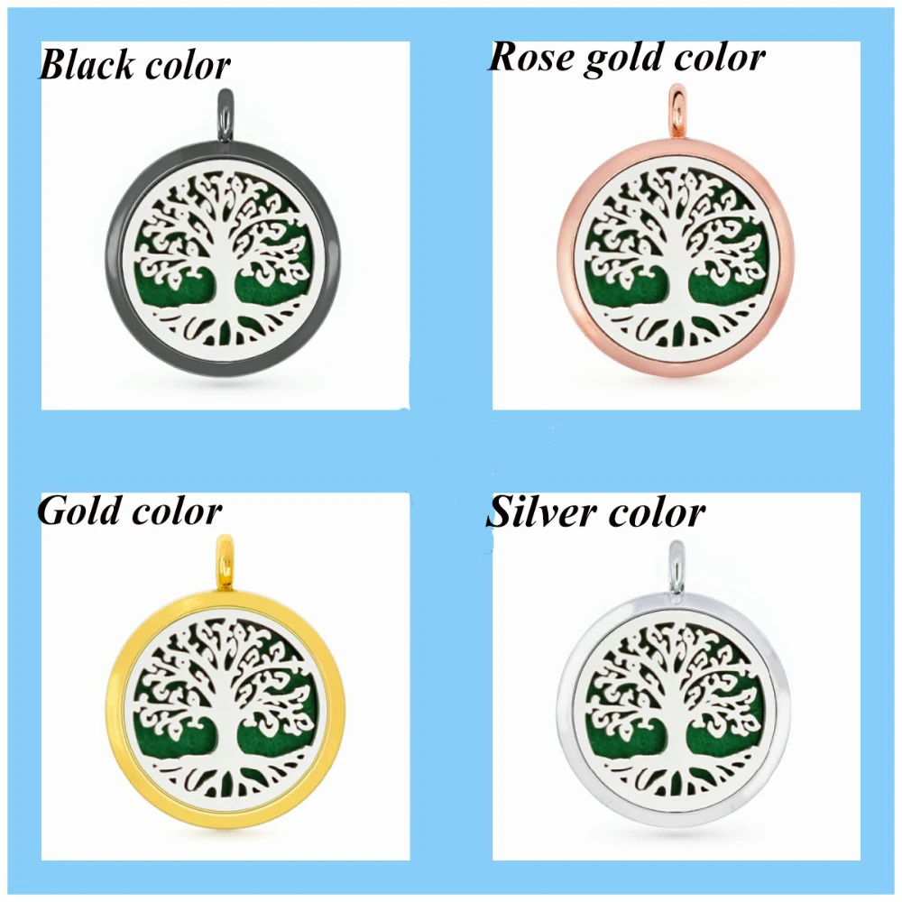 Дерево жизни сердце бабочка 30 мм диффузор ожерелье кулон эфирное масло