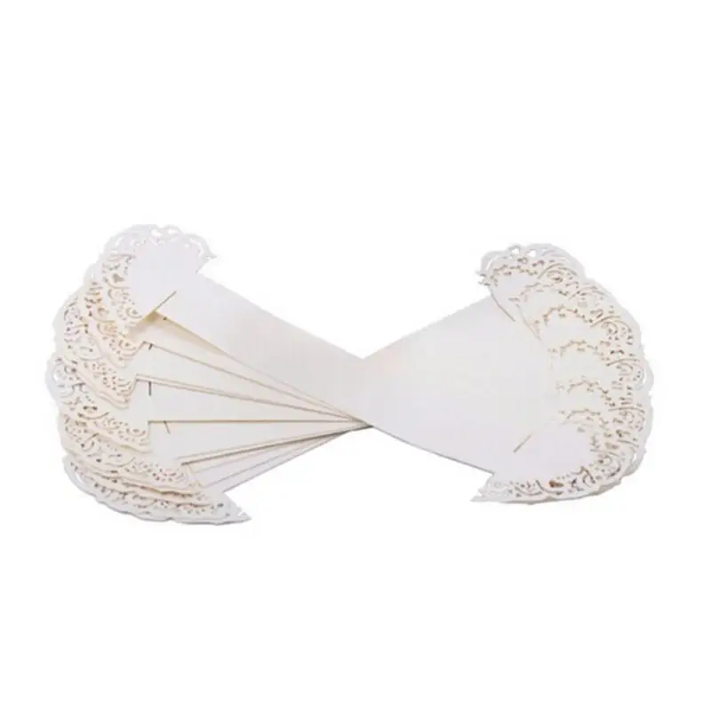 50 шт. кольца для салфеток с лазерной обрезкой обедов обеденных столов кольцо