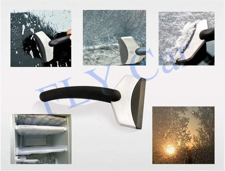 GSPSCN New Winter useful mini car scraper shovel ice scrapers stainless cleaning tools Snow brush Broom Removal for Vehicle