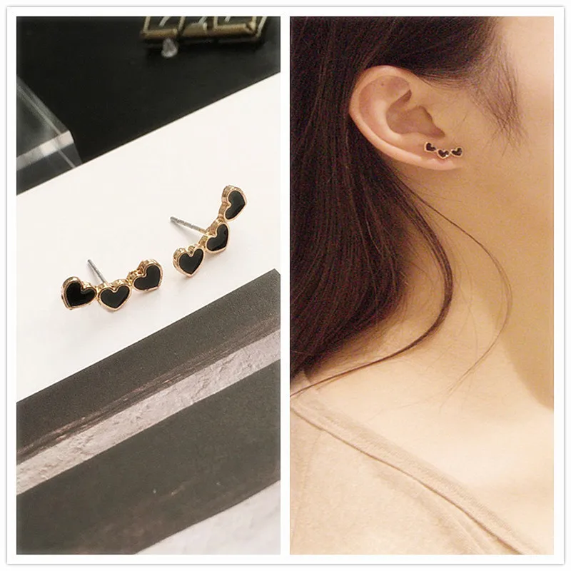 Fashion Women Cute Stud Earrings For Accessories Girls Simple Heart Jewelry Gift boucle d'oreille femmes | Украшения и