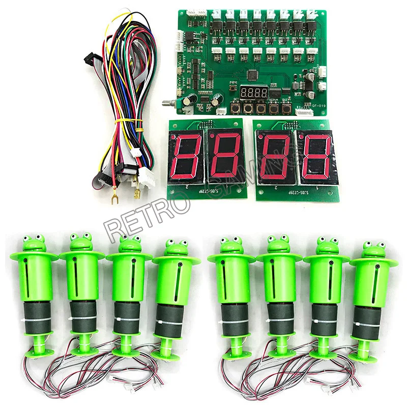 

Factory price 1 set motherboard with 8 hitting head for kids coin operated arcade whac-a-mole hit mouse/frog hammer game machine