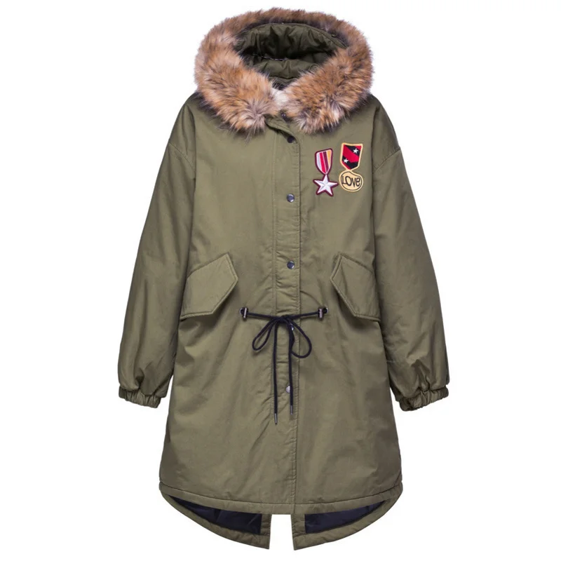 SEMIR Женская 100% хлопчатобумажная с мягкой набивкой парка капюшоном со съемной